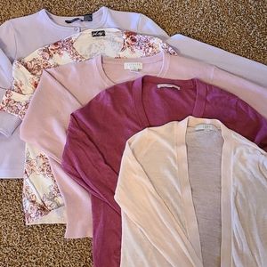 5-pack pastel cardigans
